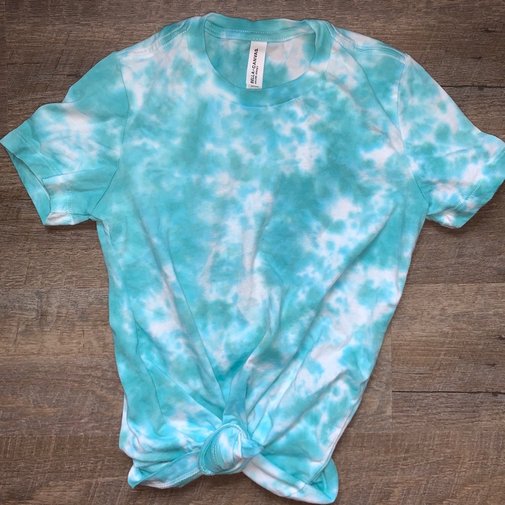 Teal tie dye t-shirt
